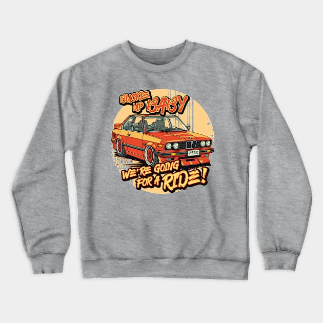 For car loving kid! Crewneck Sweatshirt by 24 D'esign Lab